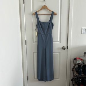 NWT Aritzia Wilfred Ecoulement Jumpsuit - Granite Blue (6)